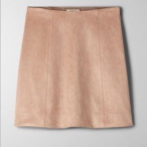 Babaton Tan Mini Skirt